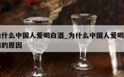 为什么中国人爱喝白酒_为什么中国人爱喝白酒的原因